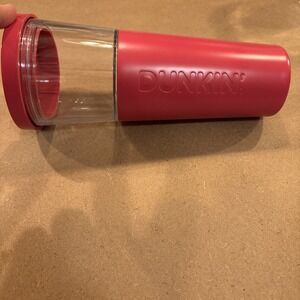 Dunkin Donuts 2024 28oz Tumbler Mixed Media Burgundy (no Straw)